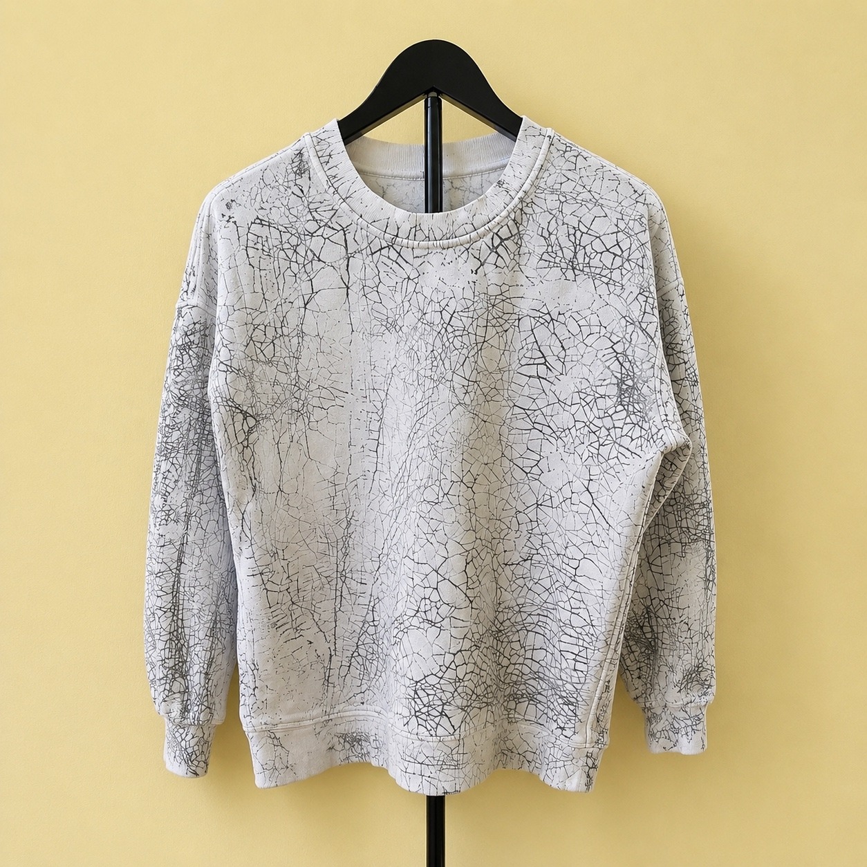 Lululemon Crewneck Sweatshirt Women's All Over Print White No Tag Oversized